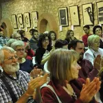 An enthusiastic audience at the Poetry, Music  and Painting programme of the Road in Petrer