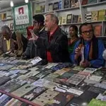 Germain , Aminur, Ahmad at the book fair Dhaka