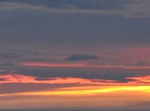 Foto van zonsondergang