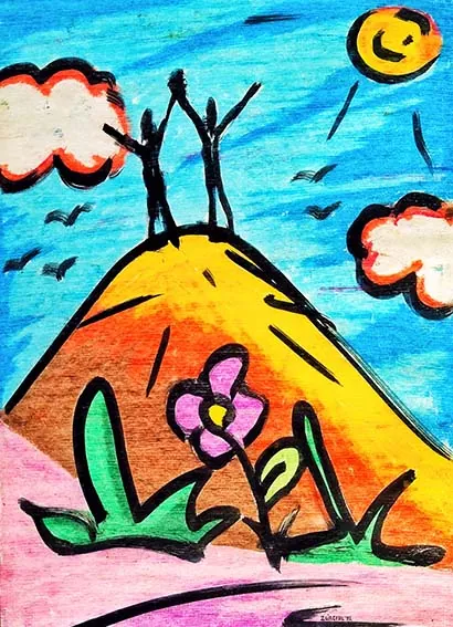 Schilderij van Luis Cruz-Villalobos