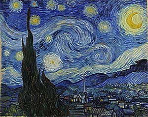 starry night - illustration by Ithaca 745